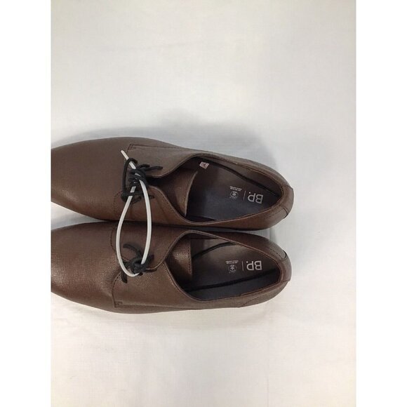 BP. Albert Plain Toe Derby in Brown Dark Saffiano, Size Men 11.5 M Retail $79.95 - Picture 5 of 6